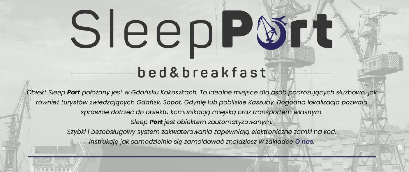 Sleep Port B&B - Bezplatny Parking Gdańsk Exteriör bild